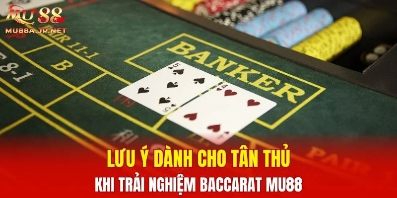 Lưu ý dành cho tân thủ khi trải nghiệm Baccarat MU88