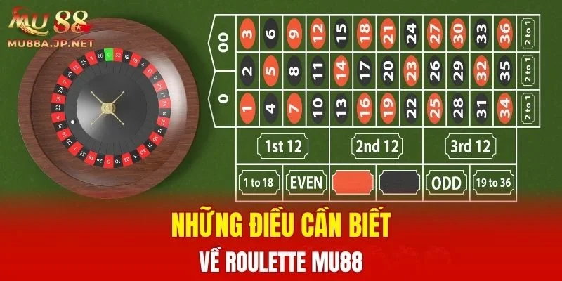 Những điều cần biết về Roulette MU88