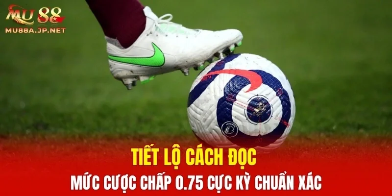 Tiết lộ cách đọc mức cược chấp 0.75 cực kỳ chuẩn xác